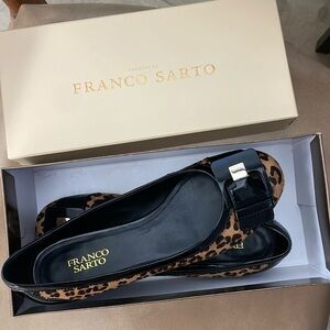 Franco Sarto cheetah flats size 10